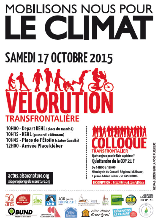 affiche vélorution / colloque - 17-10-2015