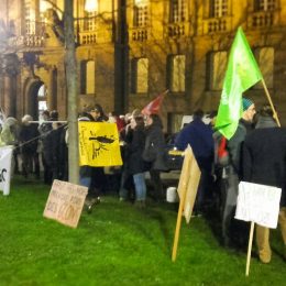 mobilisation devant la préfecture à strasbourg